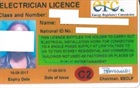 Electrician licence 